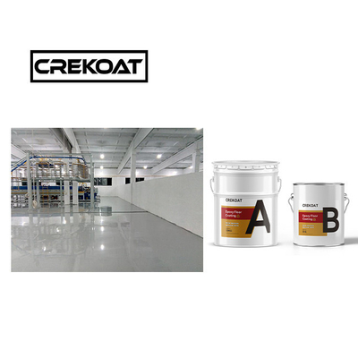 1mm Lapisan Lantai Epoxy Gloss Tinggi Mudah Cat Lantai Bertahan Warna Padat