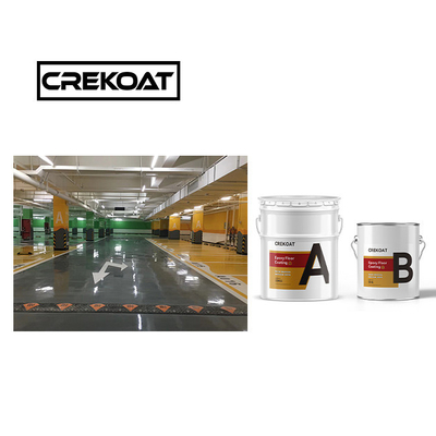Pengeringan cepat tahan kimia Lapisan lantai epoxy industri Gloss Finish 1mm