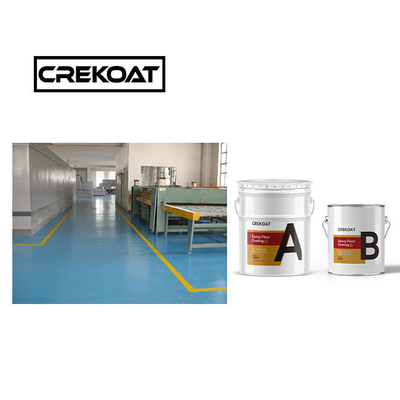 Pengeringan cepat tahan kimia Lapisan lantai epoxy industri Gloss Finish 1mm
