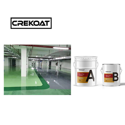 Visibilitas Cat lantai epoxy abu-abu Tuang lapisan atas Lapisan beton Kekuatan
