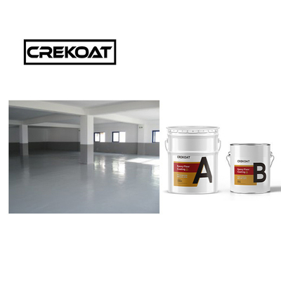 Lapisan lantai PU Urethane yang keras Stabilitas UV Fleksibel Dua Komponen Berbasis Air