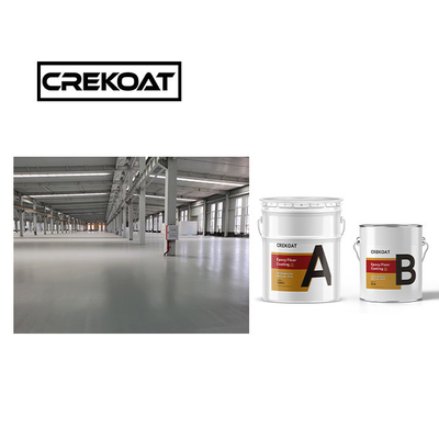 Lapisan lantai PU Urethane yang keras Stabilitas UV Fleksibel Dua Komponen Berbasis Air