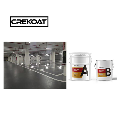 Lapisan lantai PU Urethane yang keras Stabilitas UV Fleksibel Dua Komponen Berbasis Air