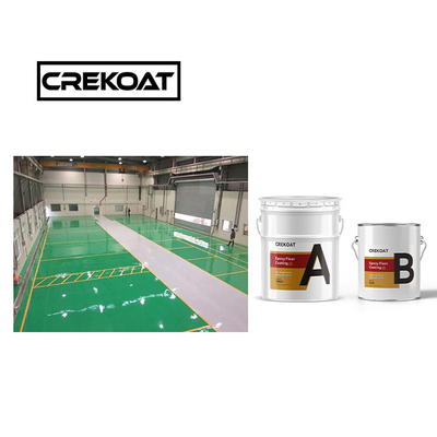 Dekoratif Urethane Lantai Lapisan Elastisitas Tinggi PU Lantai Cat Kuat