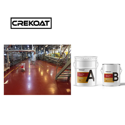 Dekoratif Urethane Lantai Lapisan Elastisitas Tinggi PU Lantai Cat Kuat