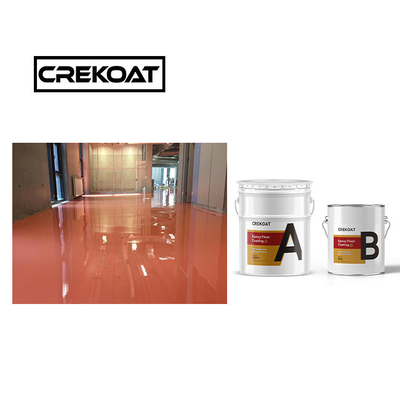 Dekoratif Urethane Lantai Lapisan Elastisitas Tinggi PU Lantai Cat Kuat