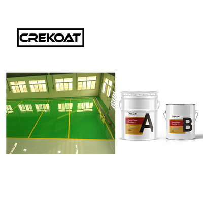 Lapisan lantai epoxy tanpa bau bertekstur anti slip 1 mm Kekerasan Pengeringan cepat