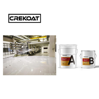 Lapisan lantai epoxy tanpa bau bertekstur anti slip 1 mm Kekerasan Pengeringan cepat