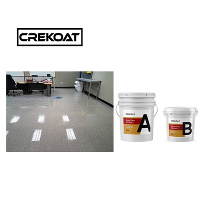 Dekoratif Clear Polyaspartic Floor Coating Excellent Adhesion Full Broadcast