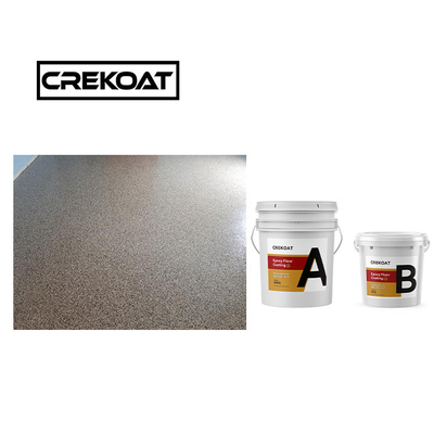 Dekoratif Clear Polyaspartic Floor Coating Excellent Adhesion Full Broadcast