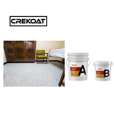 3mm Lapisan Lantai Epoxy Resistant Slip Resin Full Broadcast Epoxy Flake Coating