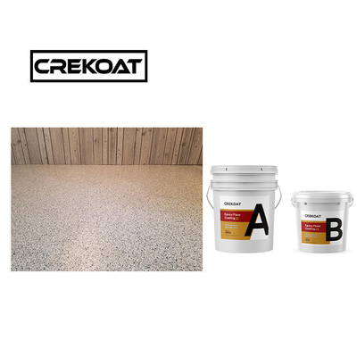 3mm Lapisan Lantai Epoxy Resistant Slip Resin Full Broadcast Epoxy Flake Coating