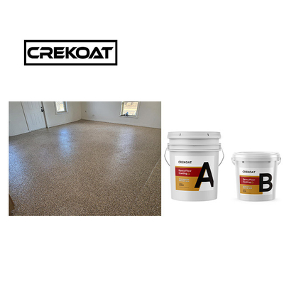 Low VOC Dekoratif Lapisan Lantai Resin Epoxy 3mm Tinggi Bangunan