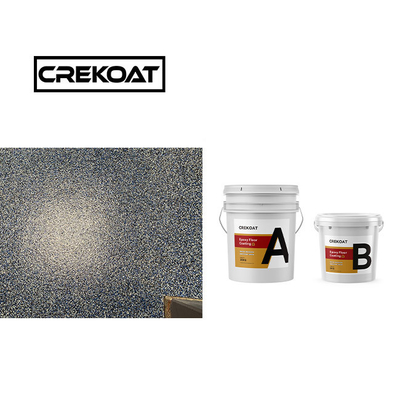 21 Menurut Berat Lapisan Lantai Resin Epoxy Tidak Mengelupas Lapisan Multi Flake Epoxy
