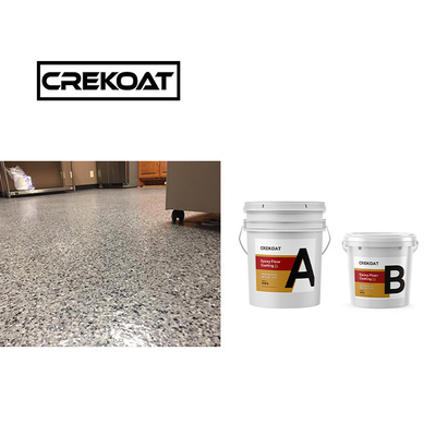 21 Menurut Berat Lapisan Lantai Resin Epoxy Tidak Mengelupas Lapisan Multi Flake Epoxy