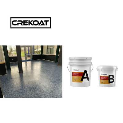 Alifatik Polyaspartic Floor Coating Solid Zero VOC Polymer Beton Coating
