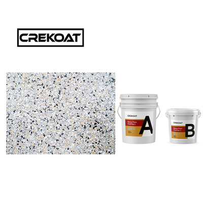 Alifatik Polyaspartic Floor Coating Solid Zero VOC Polymer Beton Coating