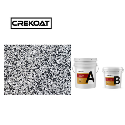 Roller Polyaspartic Floor Coating Ketahanan Pakai 100% Solids Lapisan Epoxy 3mm