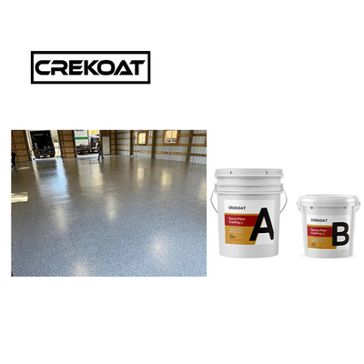 Kekerasan Lapisan Lantai Epoxy Eksterior Adhesi Polyaspartic Lapisan UV Stabil