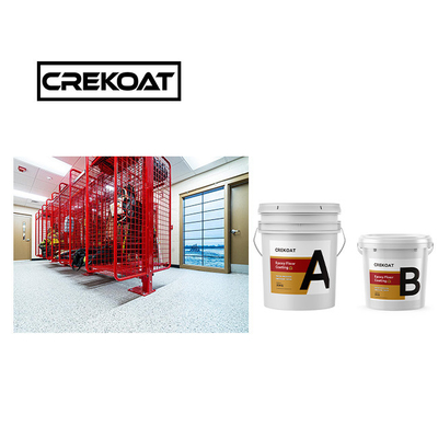 Roller Polyaspartic Floor Coating Ketahanan Pakai 100% Solids Lapisan Epoxy 3mm