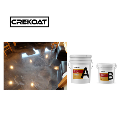 100% Solids Rock Hard Metallic Epoxy Floor Coating Solvent Berbasis 1mm