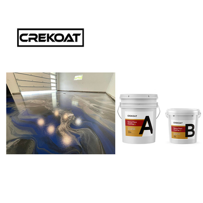Tak tertandingi Countertop Metallic Epoxy Floor Coating Zero VOC Seamless High Build