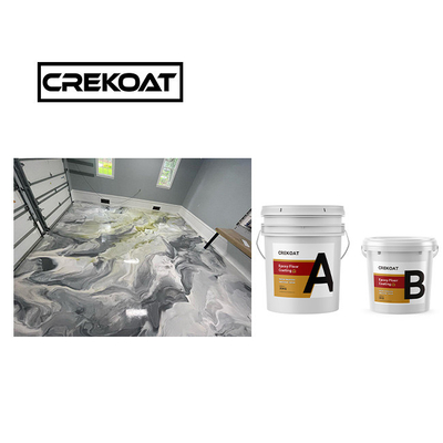 Tak tertandingi Countertop Metallic Epoxy Floor Coating Zero VOC Seamless High Build