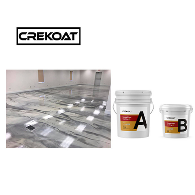 Tak tertandingi Countertop Metallic Epoxy Floor Coating Zero VOC Seamless High Build
