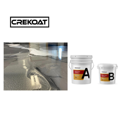 Crystal Clear Waterproof Epoxy Floor Paint 1mm Anti Slip Lapisan Epoxy Zero VOC