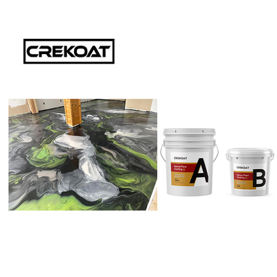 Lapisan Epoxy tahan goresan Tidak berbau Lapisan resin berkilau tinggi Dikeraskan