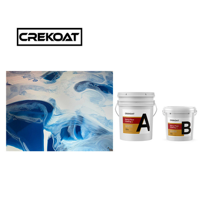 Tembaga High Gloss Metallic Epoxy Paint Beton Topcoats 3mm 100% Solids Tinggi