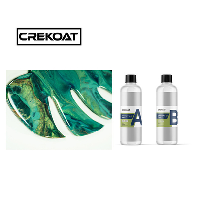 Crystal Clear Epoxy Resin Art Kit Kerajinan Self Leveling Mudah Campuran 1:1 rasio
