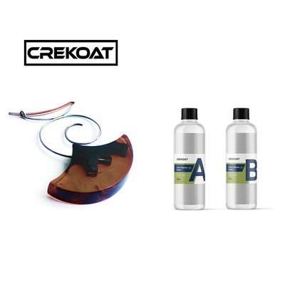 Crystal Clear Epoxy Resin Art Kit Kerajinan Self Leveling Mudah Campuran 1:1 rasio
