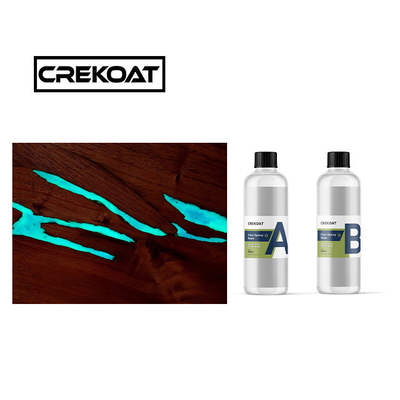 Bau rendah Gloss tinggi Epoxy Resin Art Kristal Jelas Epoxy Hardener