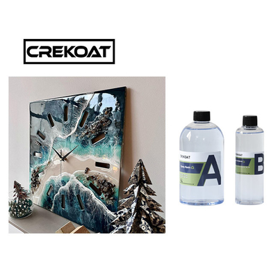 Crystal Clear Seni Perhiasan River Tabel Epoxy Resin Viskositas Rendah Tahan Gores