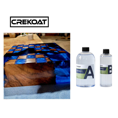 High Build Liquid Glass Table Top Art Clear Epoxy Resin Dua Komponen