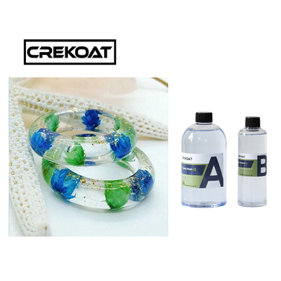 Perhiasan Seni Berbau Rendah Epoxy Resin Cepat Menyembuhkan Kaca Bening Seperti Selesai