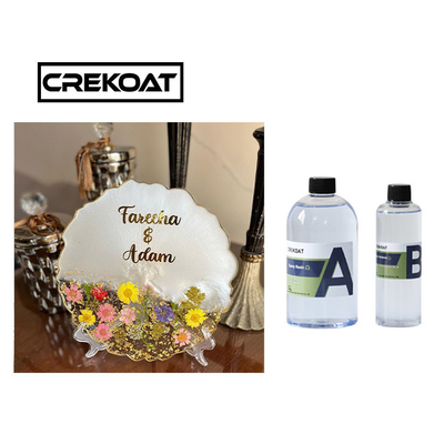 Crystal Clear Hardener Epoxy Resin untuk Pengecoran Perhiasan Seni Meja Bar