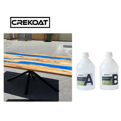 Crystal Clear Liquid Glass Epoxy Resin Untuk River Table Casting