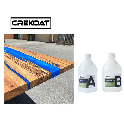 Resin Epoksi 2 Galon Tidak Mudah Terbakar Untuk Casting River Tables Bar Tops Self Degassing