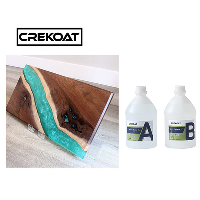 Resin Epoksi 2 Galon Tidak Mudah Terbakar Untuk Casting River Tables Bar Tops Self Degassing