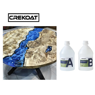 Resin Epoksi 2 Galon Tidak Mudah Terbakar Untuk Casting River Tables Bar Tops Self Degassing
