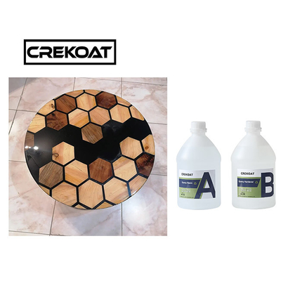 Crystal Clear Liquid Glass Epoxy Resin Untuk River Table Casting