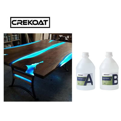 2/1 Rasio Clear Epoxy Resin Kit Casting Coating Untuk River Table Tops Low Odor