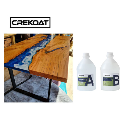 2/1 Rasio Clear Epoxy Resin Kit Casting Coating Untuk River Table Tops Low Odor