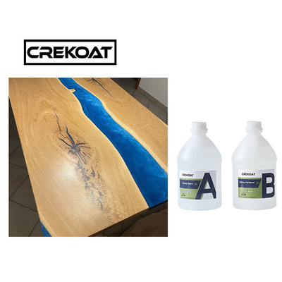 2/1 Rasio Clear Epoxy Resin Kit Casting Coating Untuk River Table Tops Low Odor