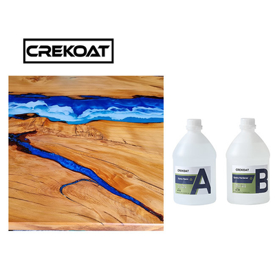 Epoxy Resin Pengecoran Tebal 4 Inci Untuk Meja Tuangkan Sebening Kristal