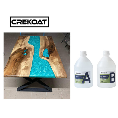 Epoxy Resin Pengecoran Tebal 4 Inci Untuk Meja Tuangkan Sebening Kristal