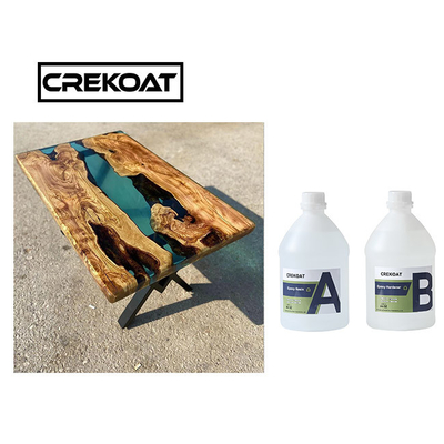 Epoxy Resin Pengecoran Tebal 4 Inci Untuk Meja Tuangkan Sebening Kristal