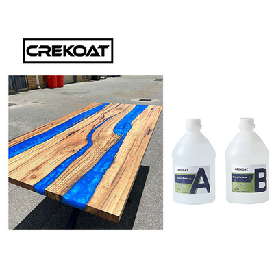 Epoxy Resin Pengecoran Tebal 4 Inci Untuk Meja Tuangkan Sebening Kristal